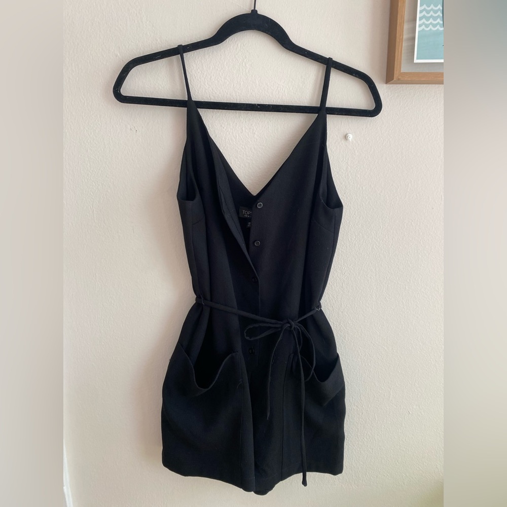 Classy short black romper
